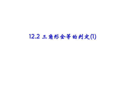 数学人教版八年级上册12.2三角形全等的判定 PPT课件
