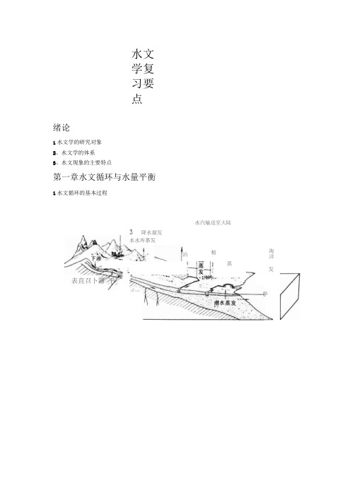 水文学复习要点