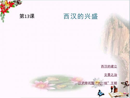 【初中历史】西汉的兴盛ppt4 川教版