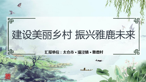 乡村振兴汇报ppt课件