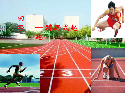 体育与健康《蹲踞式起跑(001)》课件设计(说课试讲可用)