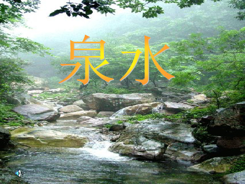 人教版语文二年级下册《泉水》PPT课件