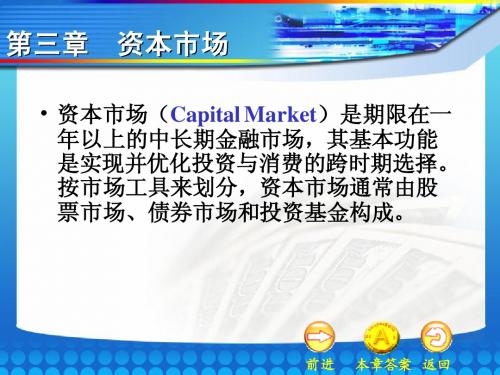 金融市场学 03第三章 资本市场