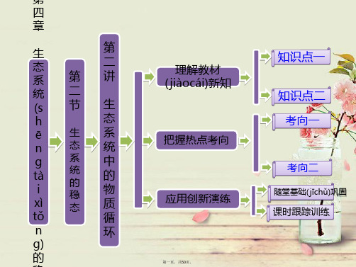 高中生物 第四章 第二节 第二讲 生态系统中的物质循环配套课件 苏教版必修3