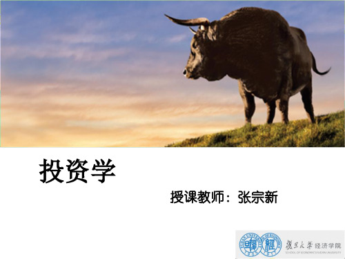 授课教师张宗新复旦大学金融研究院ppt课件