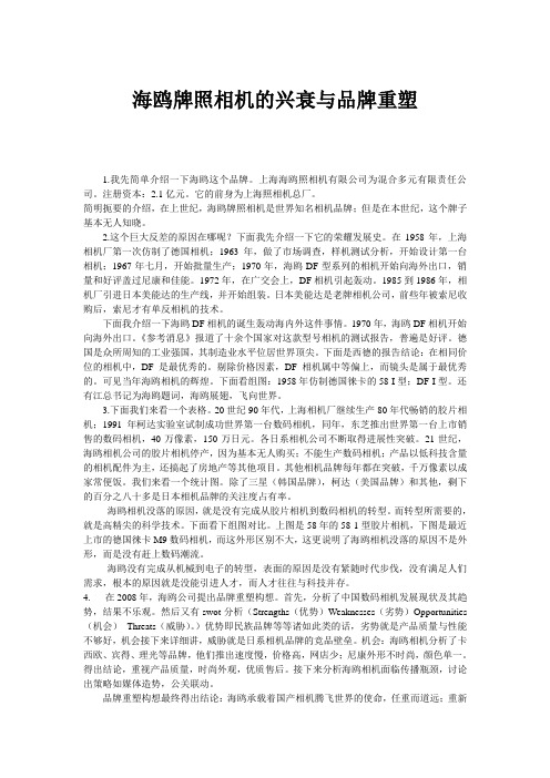 海鸥相机的兴衰与品牌重塑