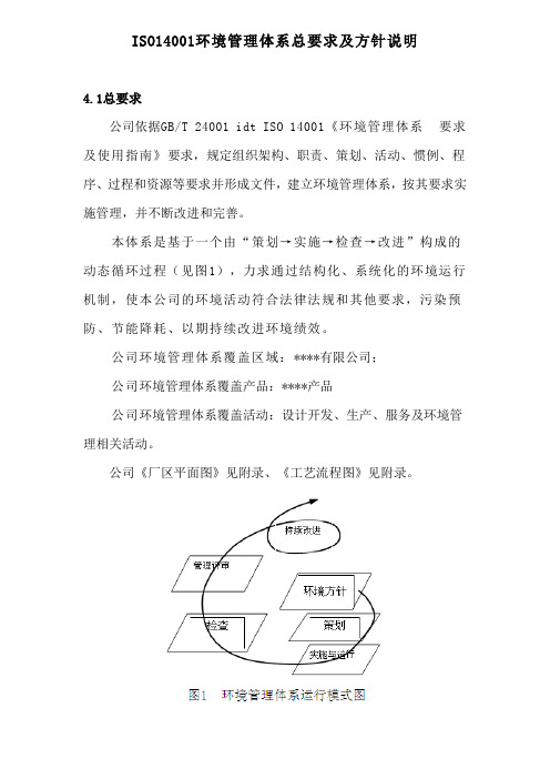ISO14001环境管理体系要求及方针说明