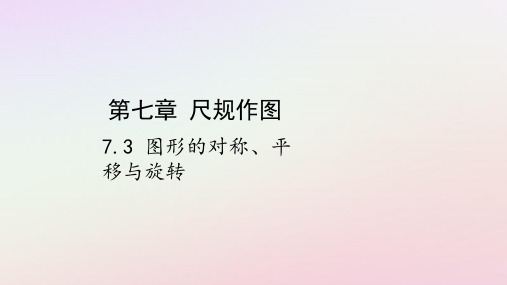 2019届中考数学复习第七章视图与变换7.3图形的对称平移与旋转课件