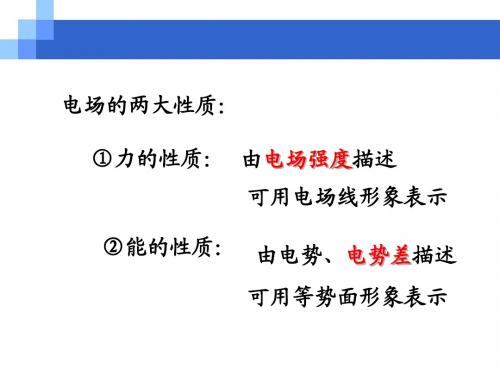 第六节场强与电势差的关系