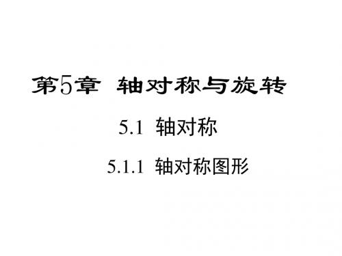 2019-2020年湘教版初一下册数学 第五章 轴对称与旋转ppt课件