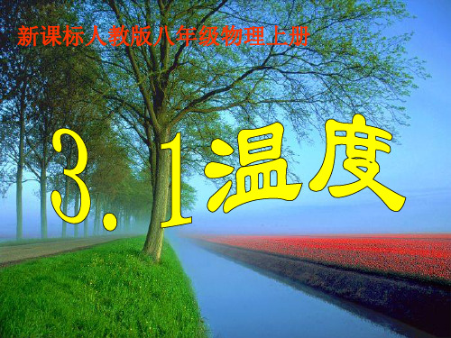 人教版八年级物理上册3.1《温度》课件(共19张PPT)