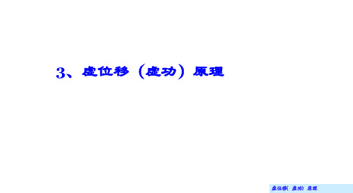 理论力学(哈尔滨工业大学)课件28.3 虚位移(虚功)原理