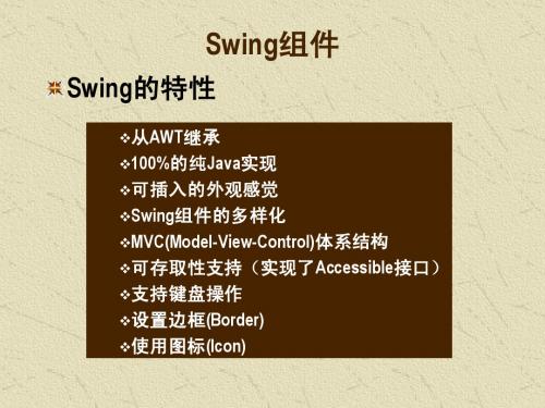 Swing组件