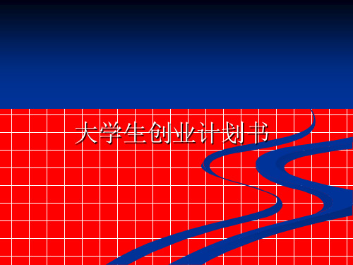 大学生创业计划书 ppt课件