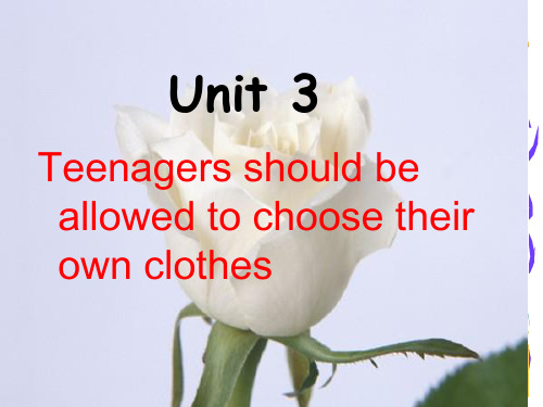 《Unit-3-Teenagers-should-be-allowed-to-choose-thei