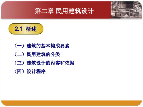建筑概论第二章