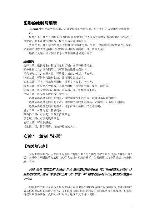 绘图练习绘制心形、蝴蝶和小鸭cs4全解