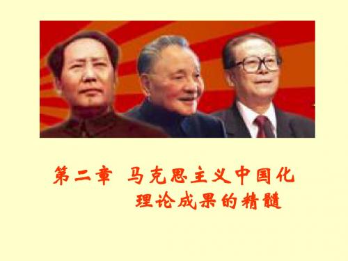 第二章  马克思主义中国化理论成果的精髓