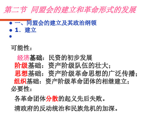 《同盟会的建立》PPT课件