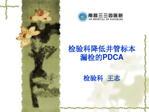 检验科并管漏检PDCA