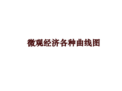 最新微观经济各种曲线图