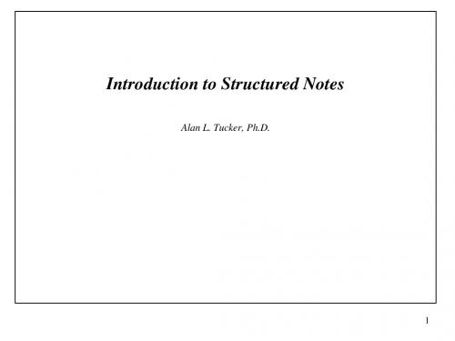 Introduction to Structured Notes
