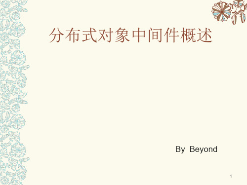 分布式对象中间件概述ppt课件
