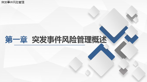 突发事件风险管理课件第一章