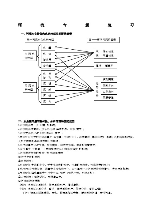 河流水文与水系特征及其影响因素