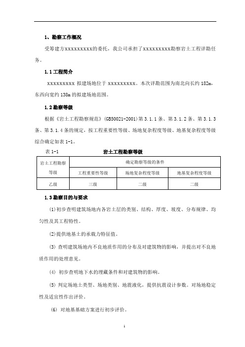 [河北]某工程岩土工程勘察报告_secret