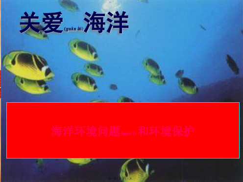 高中地理2海洋环境问题与环境保护课件选修2高二选修2地理课件