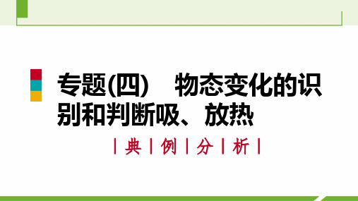专项物态变化的识别和判断吸、放热