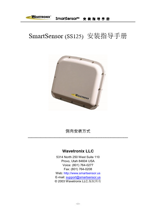 SmartSensor 125安装指导手册