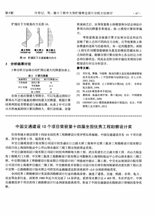 中国交通建设10个项目荣获第十四届全国优秀工程勘察设计奖