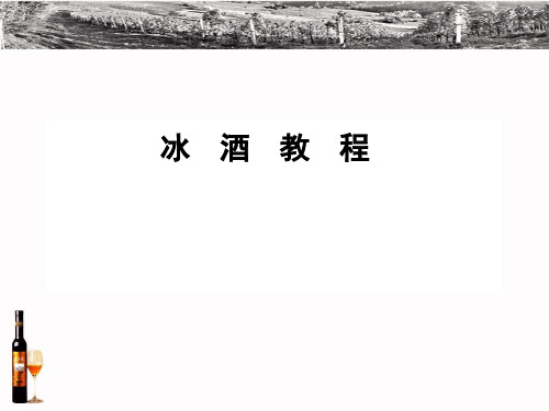 冰酒教程