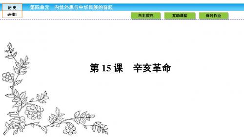 2016—2017学年(岳麓版)高中历史必修1课件：第四单元 内忧外患与中华民族的奋起4.15