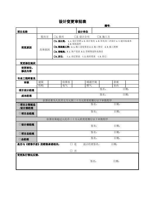 表格范例一