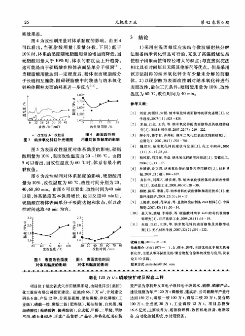 湖北120万t／a磷酸铵扩建及配套工程