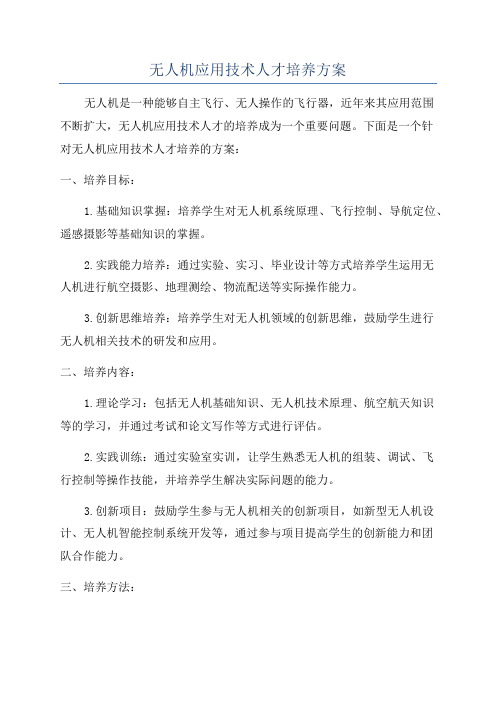 无人机应用技术人才培养方案