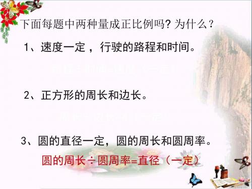 六年级数学下册6.3反比例的意义 PPT精品课件(新版)苏教版
