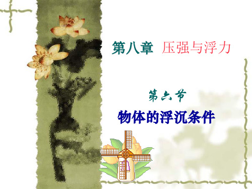 北师大物理八年级下册第8章6物体浮沉条件应用(共17张PPT)