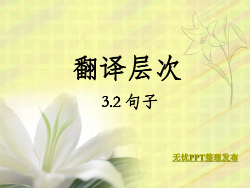 翻译层次