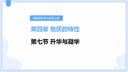 《升华与凝华》PPT教学课件