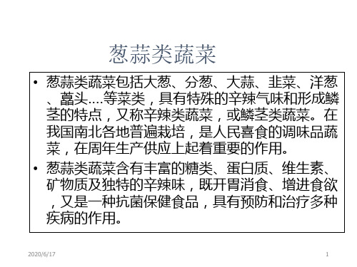 7.设施韭菜栽培 葱蒜类蔬菜 蔬菜学教学课件