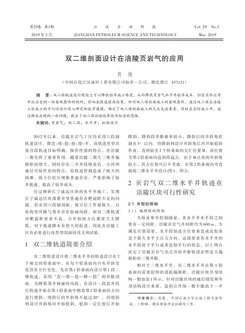 双二维剖面设计在涪陵页岩气的应用
