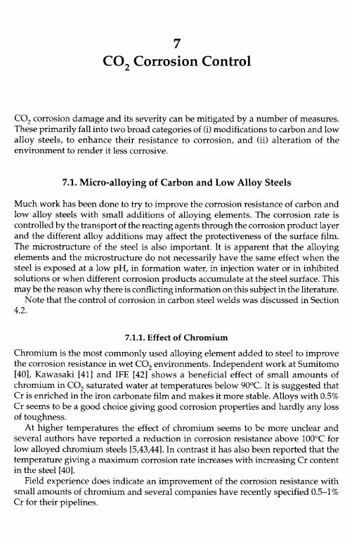 Chapter 7 - CO2 corrosion control