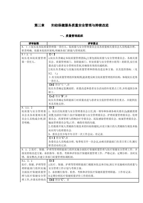 第三章--妇幼保健服务质量安全管理与持续改进