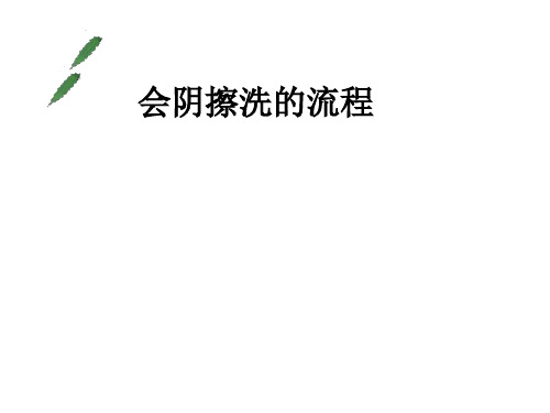 会阴擦洗的护理