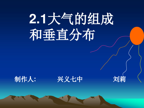 21大气的组成和垂直分布.