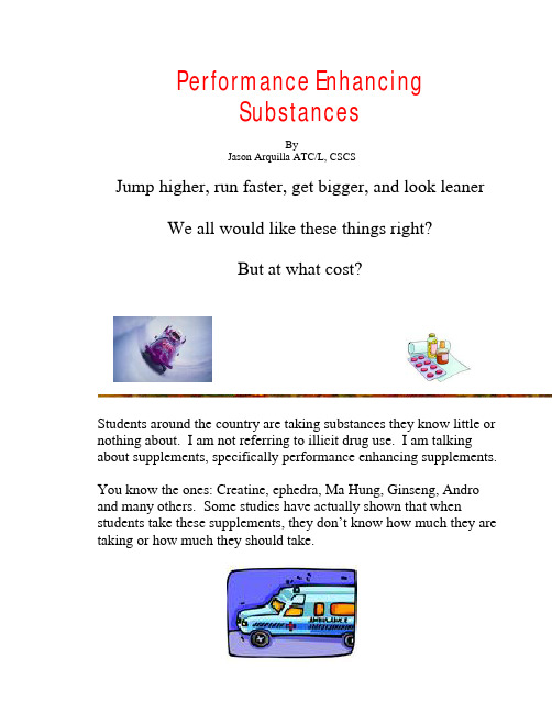 Performance Enhancing Substances